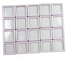 Usado, Caixa de exibição de pedras preciosas de vidro branco 4x4cm caixa de joias frete grátis comprar usado  Enviando para Brazil