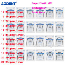 AZDENT Dental Orthodontic Super Elástico Niti Arco Retangular Fios Forma Ovoide comprar usado  Enviando para Brazil