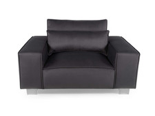 Black velvet chair for sale  OSSETT