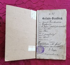 Altes gesinde dienstbuch gebraucht kaufen  Deutschland
