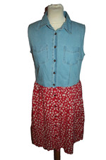 Robe jeans fleurs d'occasion  Blanquefort