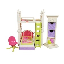 Fisher Price Loving Family Dollhouse Kids Bedroom Playroom Set Bunk Beds Desk comprar usado Fisher Price Loving Family Dollhouse Kids Bedroom Playroom Set Bunk Beds Desk comprar usado  Enviando para Brazil
