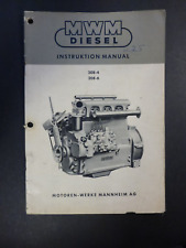 Antigo Original Motoren Werk Mannheim AG MWM Diesel 208-4 208-6 Manual comprar usado  Enviando para Brazil
