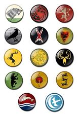 Distintivo de pino de botão Game of Thrones 25 mm Stark, Targaryen, Lannister, Baratheon comprar usado  Enviando para Brazil