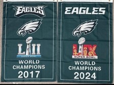 Conjunto de 2 bandeiras verticais Philadelphia Eagles Super Bowl Champions 2x3 pés comprar usado  Enviando para Brazil