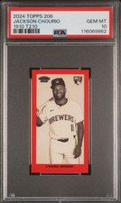 2024 Topps T206 Old Mill 1910 T210 Red Jackson Chourio RC SP PSA 10 em perfeito estado  comprar usado  Enviando para Brazil