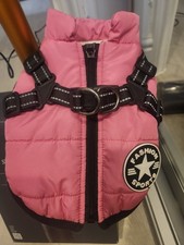 Pink dog coat for sale  TWICKENHAM