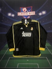 Camiseta Roberto Carlos 99-00 Real Madrid Away retrô manga longa #3 comprar usado  Enviando para Brazil