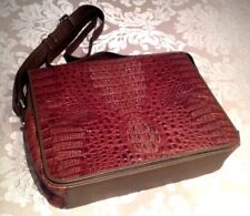 Usado, BOLSA DE MÃO VINTAGE COURO GENUÍNO CROCODILO BRONZEADO JACARÉ 100% ABA DE OMBRO comprar usado  Enviando para Brazil