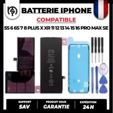 BATTERIE COMPATIBLE POUR IPHONE 5S 6 6S 8 PLUS X XR 11 12 13 14 14 16 PRO MAX SE na sprzedaż  Wysyłka do Poland