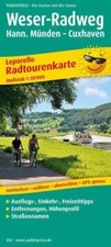 Radwanderkarte weser radweg gebraucht kaufen  Berlin