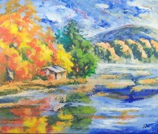 Peinture bord lac d'occasion  Foix