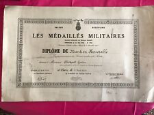 Diplome medaillés militaires d'occasion  Le Perreux-sur-Marne