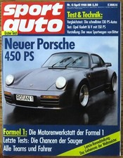 Sport Auto 04/88 Test Porsche 911 Turbo, Test: Opel Omega 3.0 + Bitter Omega 3.9 comprar usado  Enviando para Brazil