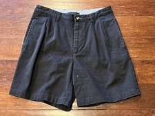 Bermuda chino Tommy Hilfiger preta plissada 4 bolsos masculina logotipo 33 crista comprar usado  Enviando para Brazil