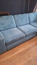 Corner sofa blue for sale  BARNET