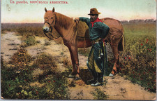 Cartão postal antigo Argentina Un Gaucho Republica Argentina C209, usado comprar usado  Enviando para Brazil