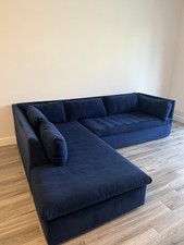 blue couch velvet west elm for sale blue couch velvet west elm for sale Miami