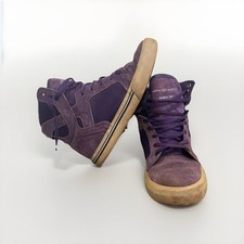 RARO Original Supra Skytop 001 Lançamento - Mix de Camurça Roxa - Justin Bieber Tamanho 5, usado comprar usado  Enviando para Brazil