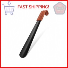 Chifre de sapato NINEMAX cabo longo para idosos - Metal 16,5" chifre de bota longo com couro comprar usado  Enviando para Brazil