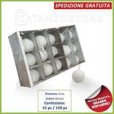 Candele sfera bianche usato  Casapesenna