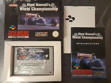 nigel mansell's world championship super nintendo SNES complet german PAL NOE comprar usado  Enviando para Brazil