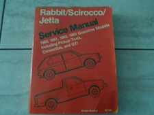 Voltswagon Rabbit Scirocco Jetta GTI Service Manual 1980-83 By Robert Bentley comprar usado  Enviando para Brazil