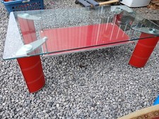 Contemporary glass coffee for sale  Calera