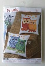 Permin owls cushion for sale  SUDBURY