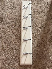 Usado, Gancho de parede rack branco 5 ganchos prata para pendurar comprar usado Usado, Gancho de parede rack branco 5 ganchos prata para pendurar comprar usado  Enviando para Brazil