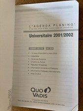 Carnet agenda universitaire d'occasion  Barr