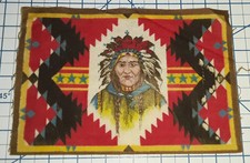 Tapete de flanela c1912 INDIAN BLANKET cigarro de feltro tabaco vintage nativo americano comprar usado Tapete de flanela c1912 INDIAN BLANKET cigarro de feltro tabaco vintage nativo americano comprar usado  Enviando para Brazil