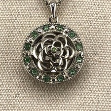Floral locket pendant for sale  BRISTOL