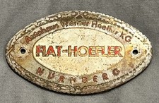 Emblema vintage original FIAT revendedor alemão emblema Nurnberg Hoefler metal comprar usado  Enviando para Brazil