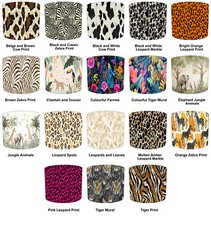 Animal prints lampshades for sale  BOLTON