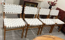 Cadeiras de jantar 4 MCM estilo couro treliça Safavieh  comprar usado  Enviando para Brazil