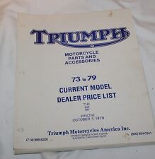 Triumph motorcycles parts for sale  Dayton