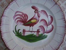 Ancienne assiette faïence d'occasion  Le Luc