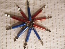 10 abridores de garrafa/lata vintage raros vermelhos/azuis cilíndricos anodizados alumínio/aço, usado comprar usado  Enviando para Brazil