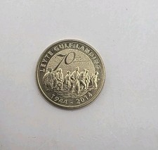 Moeda comemorativa de desembarque no Golfo Filipinas 2014 5 Piso Leyte. Não circulada. comprar usado  Enviando para Brazil