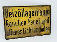 Schild heizöllagerraum nachha gebraucht kaufen  Velbert