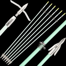 34" Bogenfischen Pfeile Angelpfeile Fiberglaspfeil Nachtglühen Bogen Jagd Angeln comprar usado  Enviando para Brazil