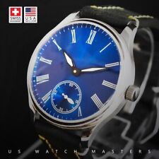 Relógio de pulso US Watch Masters vintage mostrador francês suíço Unitas 6498 movimento 2A comprar usado  Enviando para Brazil
