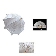 Ombrello sposa bianco usato  Italia