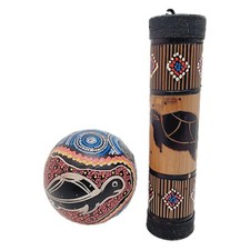 Instrumentos de percussão Novica Collection bastão de chuva bambu casca de coco maraca comprar usado  Enviando para Brazil