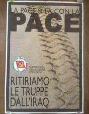 Manifesto poster partito usato  San Lazzaro di Savena