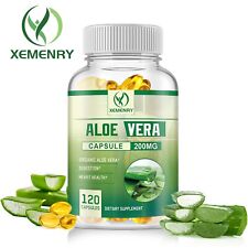 120 cápsulas de aloe vera - desintoxicación de fuerza máxima, apoyo digestivo comprar usado  Enviando para Brazil