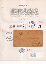 1857 Buffalo New York to James Reid, New Duffus, Moray Shire, Escócia - Elgin comprar usado  Enviando para Brazil
