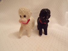 Mini poodles de plástico branco e preto vintage comprar usado  Enviando para Brazil
