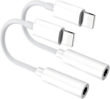 LOTE DE 3 Apple iPhone Lightning para adaptador de fone de ouvido de 3,5 mm fabricante de equipamento original A1749 comprar usado  Enviando para Brazil